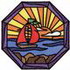 Stain Glass Sailboat Scene