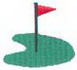 Golf Green W/flag
