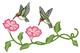 Hummingbirds W/flowers