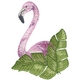 Flamingo W/ Palm Leaves