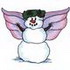 Snowman W/ Wings