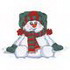 Snowman W/ Jesters Hat