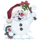 Snowman W/ Mistletoe