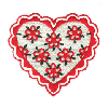 HEART WITH FLORAL DESIGN