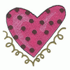 HEART WITH SPOTS