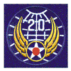 20TH AIR FORCE (SEWN ON BLUE)