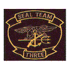 SEAL TEAM THREE (SEWN ON BLACK)