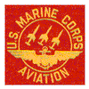 U.S.M.C. AVIATION (SEWN ON RED)