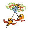 CHRISTMAS BIRDS & BELL