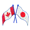 FLAGS OF CANADA & JAPAN