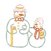 FATHER & SON SNOWMEN