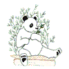 PANDA BEAR OUTLINE