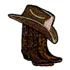 COWBOY HAT & BOOTS