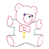 BEAR TOY APPLIQUE