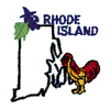 RHODE ISLAND OUTLINE & BIRD