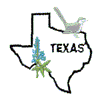 TEXAS OUTLINE & BIRD