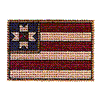 CROSS STITCHED FLAG