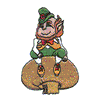 LEPRECHAUN ON A MUSHROOM