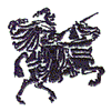 KNIGHT ON HORSEBACK OUTLINE