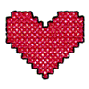 CROSS STITCHED HEART