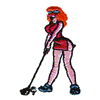 COMIC GOLFER - FEMALE