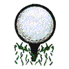 GOLF BALL ON TEE