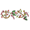 ANCHOR & CANDY CANE BORDER