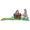 BUNNY WITH EASTER BASKET
