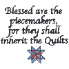 BLESSED ARE THE PEACEMAKERS...