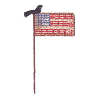 FLAG WITH A BIRD