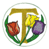 FLORAL ALPHABET T- TULIP