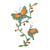 BUTTERFLIES AND VINE