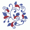 EUROPEAN FLORAL EMBLEM