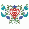 EUROPEAN FLORAL EMBLEM