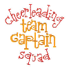 CHEERLEADING SQUAD TEAM CAPTAIN