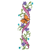 BUTTERFLY, RIBBON, FLORAL EMBLEM