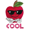 COOL APPLE IN SUNGLASSES