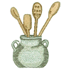 COOKING UTENSILS IN JAR