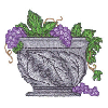 TUSCANY VASE WITH GRAPES
