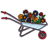 FLORAL WHEELBARROW