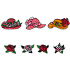 ROSES AND HATS BORDER