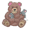 BEAR W/ 2 MICE