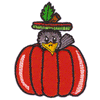 CROW IN PUMPKIN