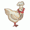 CHICKEN WITH COOKING HAT
