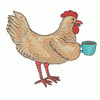 CHICKEN W/COFFEE CUP