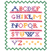 CROSS STITCH FRAMED ALPHABET