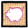 PIG QUILT APPLIQUE