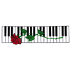 PIANO KEYS & ROSE
