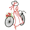 WOMAN ON BICYCLE