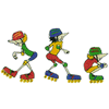 ANIMATED ROLLERBLADERS